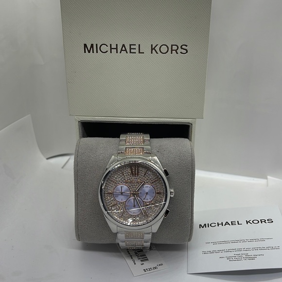 Brand New Michael Kors Diamond series Unisex Watch MK7098 silver - Picture 4 of 14